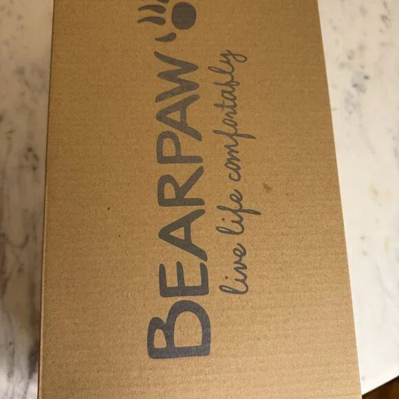 BEARPAW Mindy Genuine Sheepskin Fur Lined Moccasin Black Women's Size 8 NEW [jb] - Picture 7 of 11